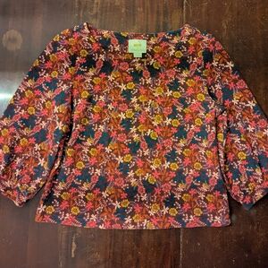 Anthropologie Women's Floral Top - Multicolor